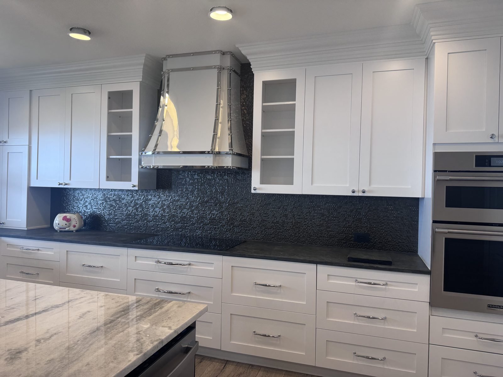 White shaker kitchen modern renovation Holiday FL